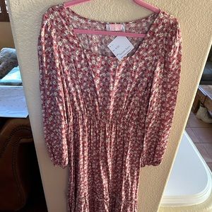 Boho Long Sleeve Maxi Dress